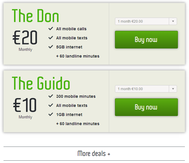 Choose membership page