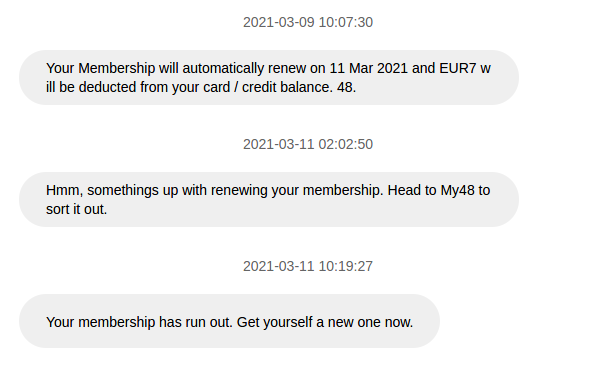 48's Broken Memberships.