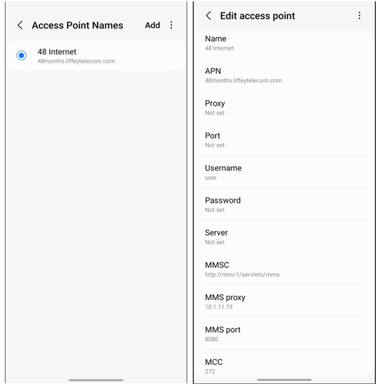 A - Recent Android Devices with 1 APN Field.PNG
